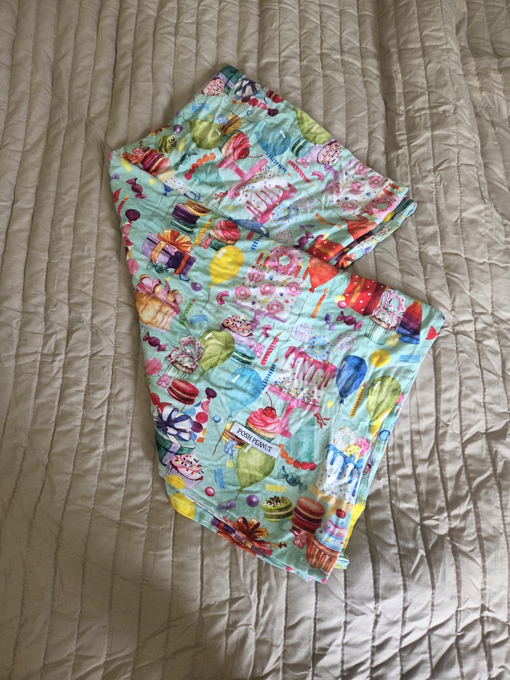 Posh Peanut Birthday Print Swaddle